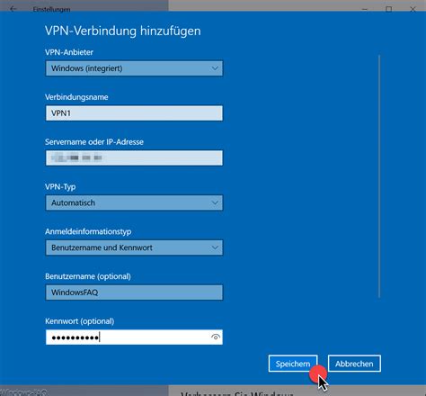 Attivazione vpn integrata per windows 10